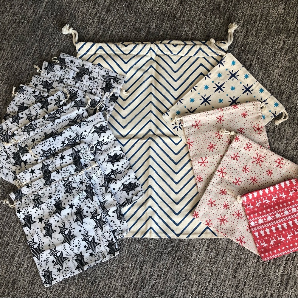 Decorative Pull String Bags